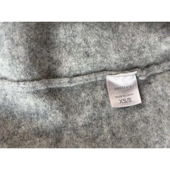 Victorias Secret Gray Cashmere Cardigan Sweater Size XS/S Ruffle - Picture 3 of 7